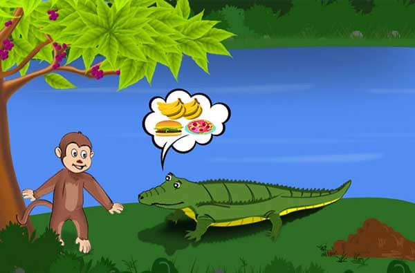 التمساح والقرد 7